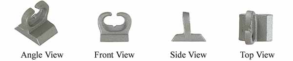 Rear sight,
Primitive Buckhorn,
wax cast steel